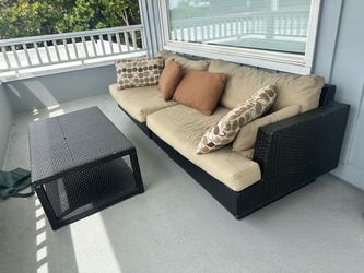 Outdoor Sofa and Table