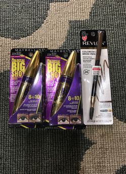 Maybelline mascara/brow pencil $5ea
