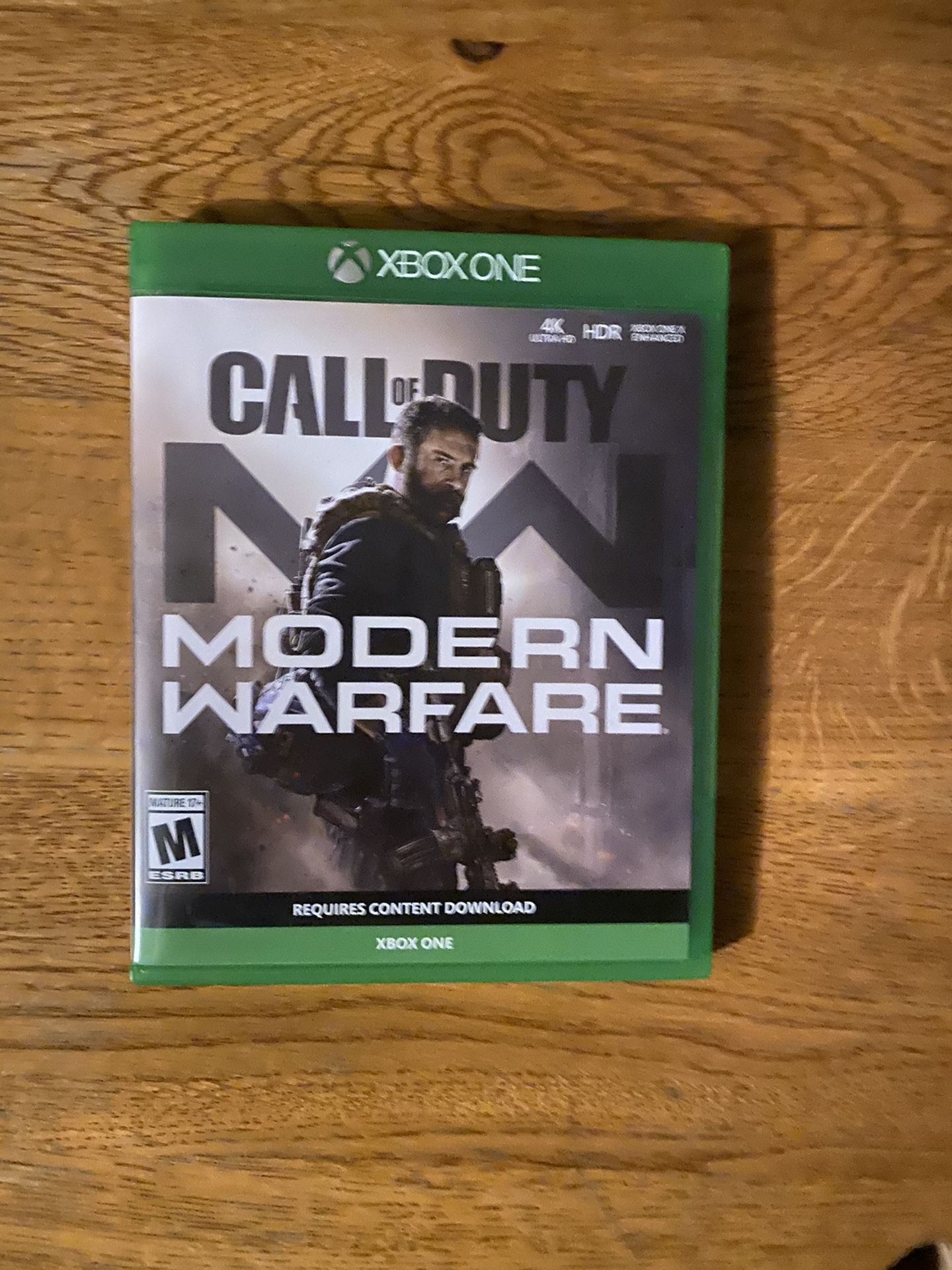 Modern warfare for Xbox one. No scratches, works perfect. Decided to get it on PC instead