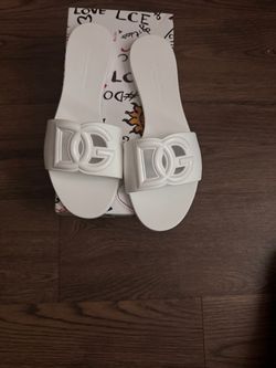 white Dolce & Gabbana sandal