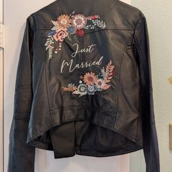 Women's Bridal Leather Jacket 