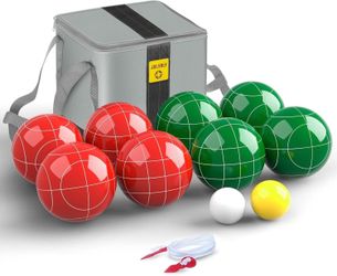 Professional Grade 107mm Bocce Ball Game Set Regulation Size and Weight 920g