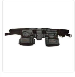 Tommie copper adjustable 2-bag 19-pocket tool belt with back support brace