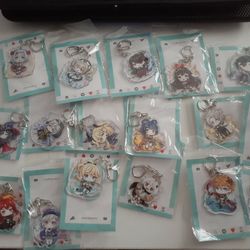 Genshin Impact And Demon slayer Keychains 