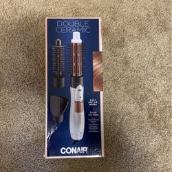 Double Ceramic 3 In 1 Hot Air Brush 