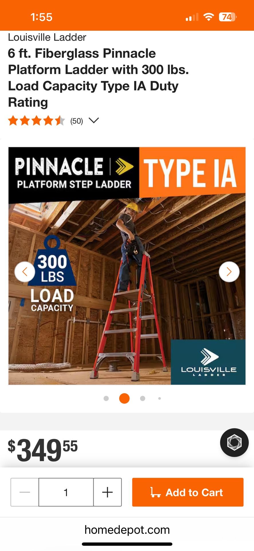 Ladder Louisville 6 Foot Platform