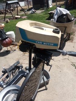 TAS TOB-12B 1hp 2stroke Outboard Trolling Motor Runs Like New