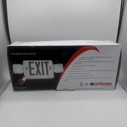 Exitronix Double Face LED Combo Exit Sign- LED lamp Heads 