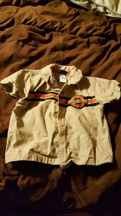 2t & 4t harley boys button up