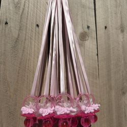 Baby shower necklace chupones