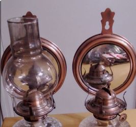 Yexiya 2 Pcs Large, Vintage  Kerosene Lamp Lanterns