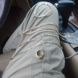 Great Deal On Gold Chains Bracelet And Ring