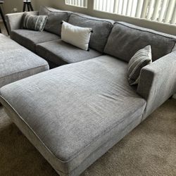 Couch+ Ottoman  Grey $200