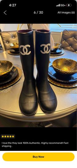 Chanel Rainboots