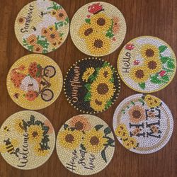 Sunflower Coasters 