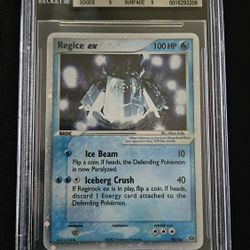 Regice EX-Holo #98/106 2005 Nintendo Pokemon Ex Emerald BGS 9 MINT ENG Strong