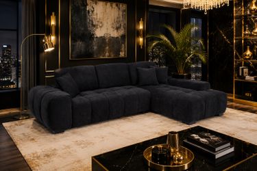 BLACK 🖤 BUBBLE SECTIONAL  🖤🛋️🖤 SECCIONAL NEGRO