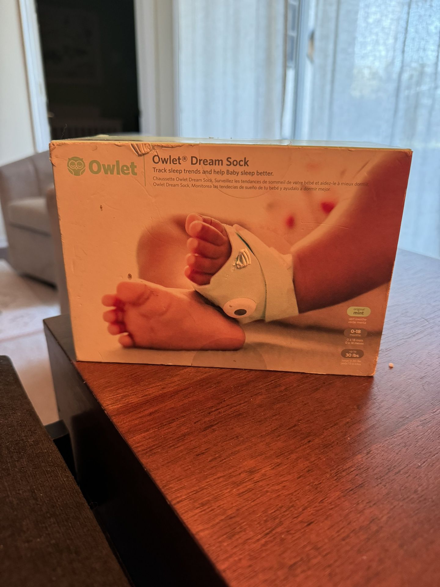 Owlet Dream Sock Smart Baby Monitor- Mint Green
