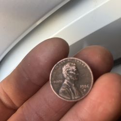 1886 D Mint Incomplete Plating Penny 