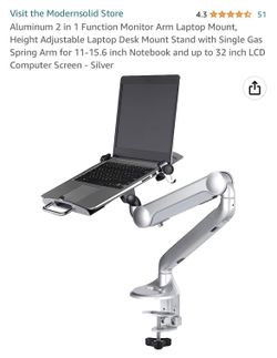 2 in 1 Function Monitor Arm Laptop Mount