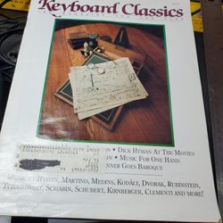 vintage magazine like the August 1992 issue of Keyboard Classics 