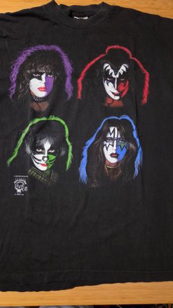 Rare Vintage 1996 KISS SOLO Album Face Concert T-Shirt