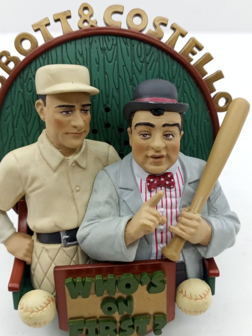 2002 Abbott And Costello Carlton Cards Christmas Ornament “Who's On First"