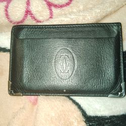 Cartier Black Leather Card Holder