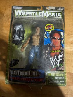 WWE WrestleMania The Rock TitanTron Live Action Figure