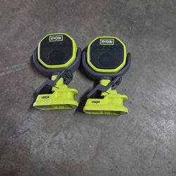 Bluetooth Speakers (RYOBI CLAMP SPEAKERS)