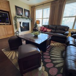 40 “ Wood Square Cocktail Nesting Table
