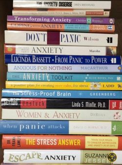 Anxiety/panic books, $7 each