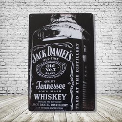 Jack Daniels Vintage Style Antique Collectible Tin Metal Sign Wall Decor