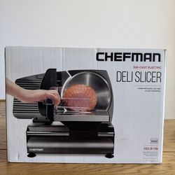 Like New in Box -Chefman Die-Cast Electric Deli Slicer - 7.5" Blade 