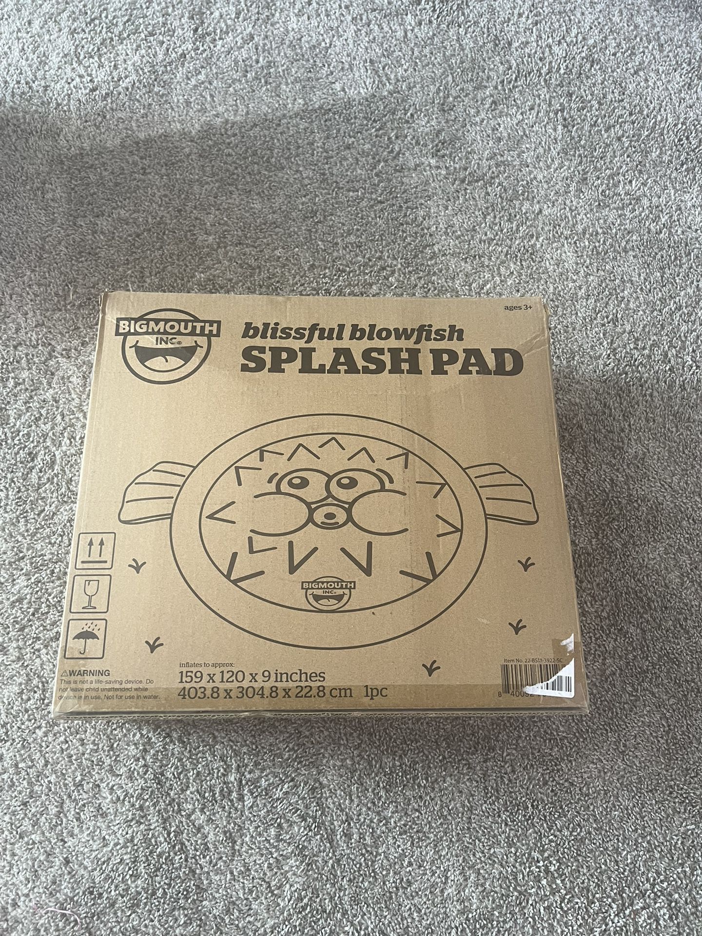 BigMouth Blissful blowfish SplashPad 