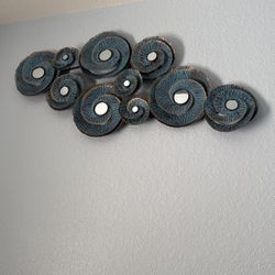 Wall Decor - Metal 3D Mirror Work 