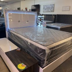 Queen Bed With Mattress