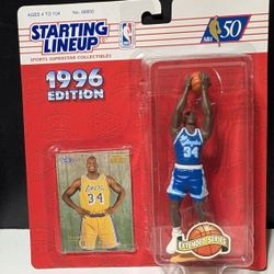 1996 Starting Lineup Shaquille O'Neal NBA Figure & Card - Extended Series
