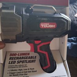 Hyper Tough Rechargeable LED Flashlight 