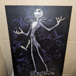Jack Skellington Disney Canvas Screen Art Print The Nightmare Before Christmas