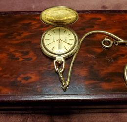 Colibri Pocket Watch, Chain & Bonus Accessory