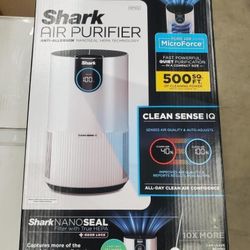 Shark Air Purifier Anti-allergen Nanoseal HEPA Technology W/ Clean Sense IQ *new