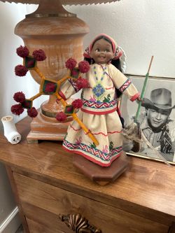 Vintage Handmade Native Huichol Doll