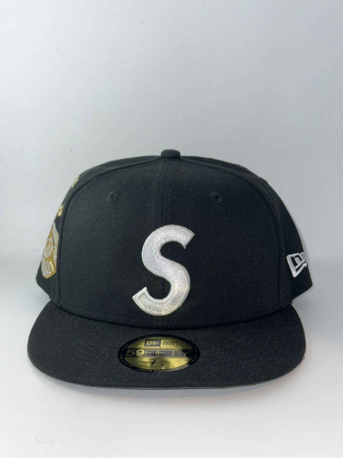 Supreme Jesus Piece S Logo New Era Black 7 1/2 for Sale in 