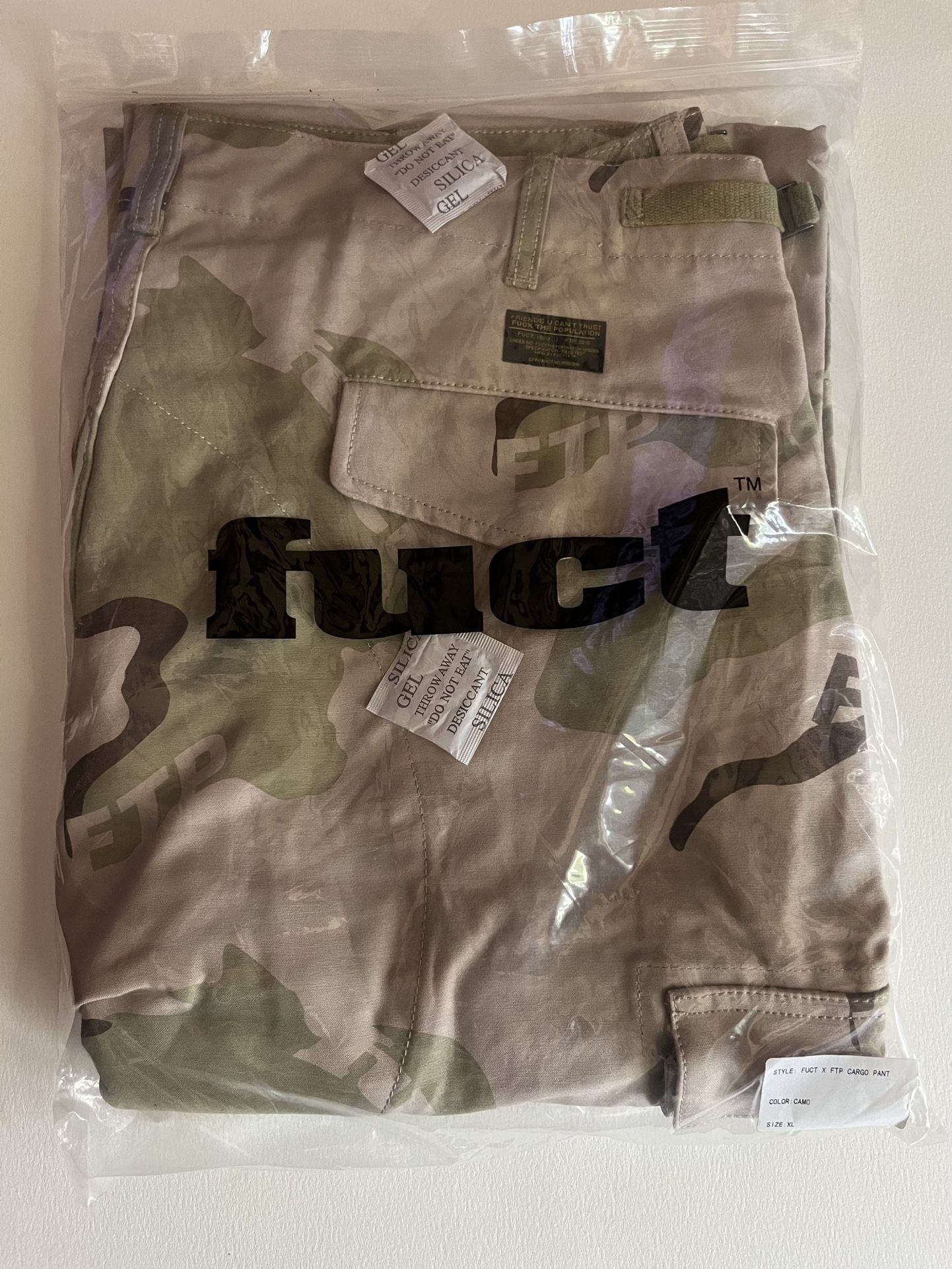 FTP X FUCT camo Cargo Pants