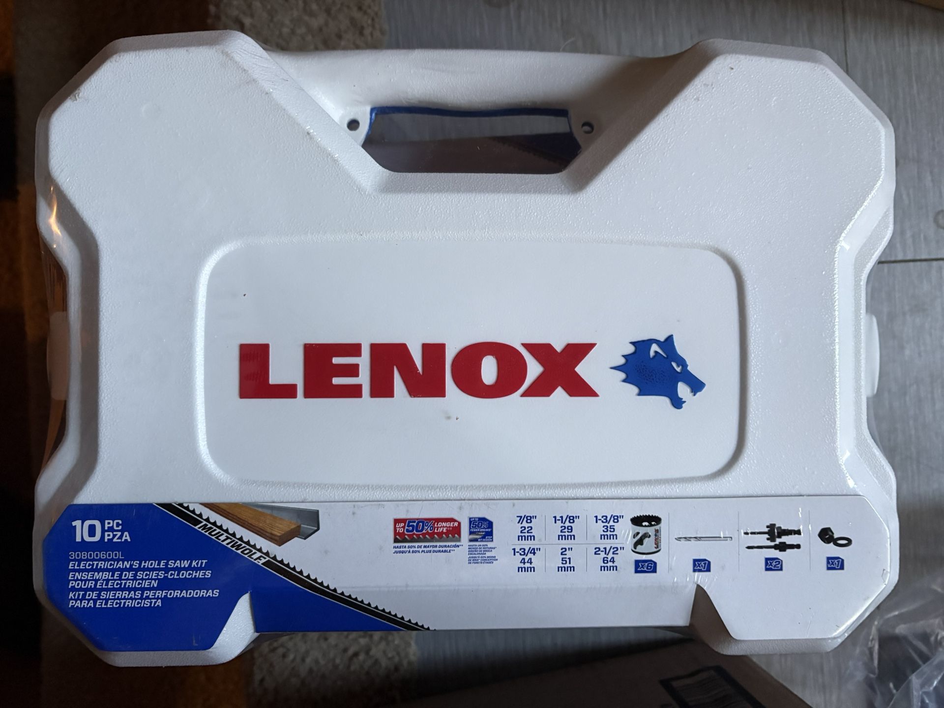 Brand New Never Used ELECTRICIAN'S HOLE SAW KIT