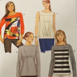 Butterick B6132 Fast&East Tops  Sizes 6-14 Uncut