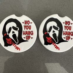 Ghost face Car Coasters