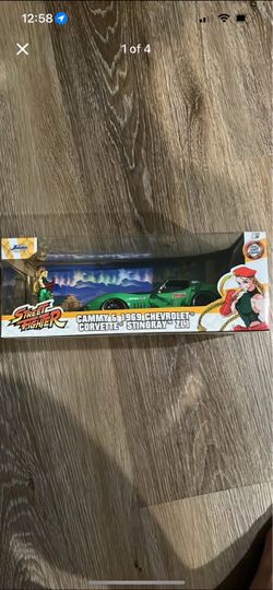 Jada toys street fighter cammy and 1969 Chevrolet