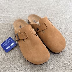 Birkenstock Soft Footbed Suede Clogs